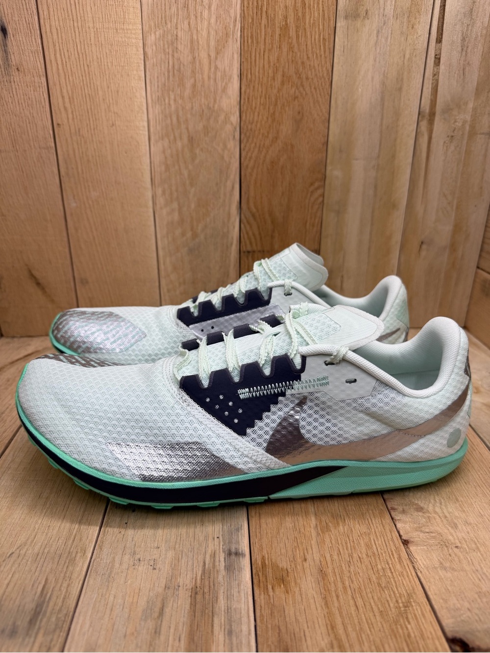 Nike Zoom Rival Waffle 6 Barely Green Spikeless Running Shoes DX7998-300 Sz 12